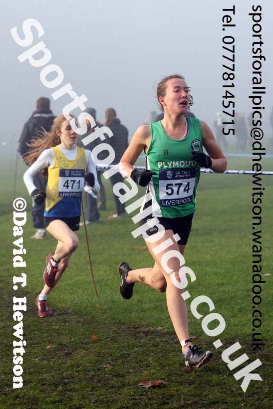 Womens under-17s and Juniors, European Cross Country Trials, Sefton Park, Liverpool. Photo: David T. Hewitson/Sports for All Pics